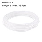 5 Meter 16 Ft Pla 3d Pen 3d Printer Filament  1 75 Mm White