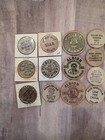 Round Tuit Wooden Nickel Token Coin Vintage Set Of 20