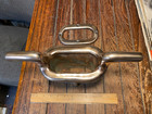 One Only Vintage Cast Polished Bronze Combination Cleat hawse Hole 12  Long