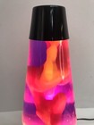 Original Lava Lamp Purple Liquid Yellow Wax Black Base