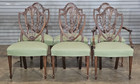 Set Of 6 Kittinger Mahogany Federal Style Shield Back Dining Chairs