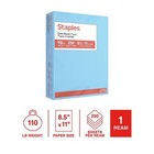 Staples Cardstock Paper 110 Lbs 8 5  X 11  Blue 250 pack  49702 