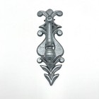 Vintage Cast Iron Door Knocker - Victorian Style Reproduction - Painted Silver