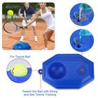 Tennis Trainer Rebound Ball W  3 Balls For Self Tennis Training Beginners