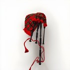 Scottish Made Great Highland Bagpipe Built-in Mounts All Black Delrin Synthetic