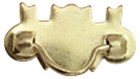 Dollhouse Miniature Drawer Pulls - Brass Finish  10 Pk   00329 - 1 12 Scale