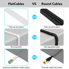 Cat 8 Flat Ethernet Cable   Rj45 High Speed Flat Internet Network Lan Cable Lot