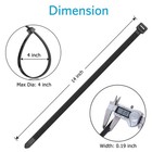Zip Ties 14 Inch 1000 Pack  Black  50lb Tensile Strength  Uv Resistant Cable    
