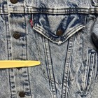 Vintage Levis Type 3 Trucker Jacket Boys Large Denim Flannel Lined Usa 70s 57529