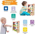 Classic Wooden Abacus For Kids Math  Educational Counting Toy With 100 Beads  12