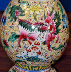 10  Vintage Handpainted Chinese Porcelain Vase Chin-lung Style   Jingdezhen Nice