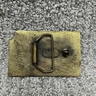 Vtg Santa Fe Belt Buckle Topeka Shops First In Safety Railroad Memorabilia 70s