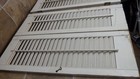     louvered Wood Fold Shutters Plantation Style Pair 29     X 20 25    Interior Vtg