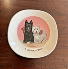Black   White Scotch Whiskey Adv Plate Weatherby Hanley Falcon Ware England
