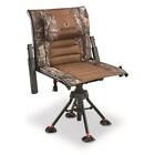 360 Swivel Hunting Chair W  Armrests Camo Mossy Oak Padded Portable Silent Camp
