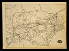 Vintage New York Central Railroad Map Ny Central Railway System Nyc Rr