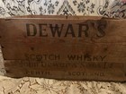 Vtg Dewars White Label  Scotch Whiskey Perth Scotland Wood Crate Box 12x17  Ny
