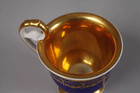 Rare Antique Kpm Berlin Gold Coffee Cup   Saucer C 1810 German Porcelain