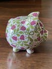 Vera Bradley Ceramic Lilli Bell Lil Piggy Bank Baby Nursery Decor Savings Nwt