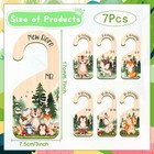 Animals Baby Closet Dividers  7pcs Wooden Clothes Dividers Multicolored 