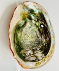 Vintage Large Red Abalone Shell 70s California Coastal Beach Combing Maximalist