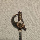 Eagle Emblem Metal Sword Letter Opener Decorative Ornate Hilt
