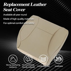 4pc Tan Leather Seat Covers Dodge Ram 1500 2500 3500 1998-2002 Replacement