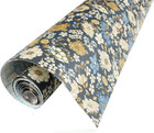 Self Adhesive 70 s Vintage Dark Floral Shelf Liner Contact Paper Peel And Stick 