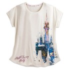 New Walt Disney World 2017 Cinderella s Castle Ladies Fit T-shirt Size Medium