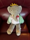 Eden Toys Babar The Elephant Stuffed Animal Plush 1977 Rare 20  Med