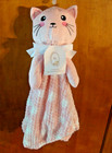 Heavenly Sent  Oversized Pink Cat Baby Security Blanket Plush  30x30 Nwt