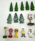 Brio-thomas Wooden Railway Train Accessories Trees  Signs   People Lot Of 23 