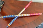 15  Long Multi Color Dandiya Sticks For Navratri Or Wedding Garba Celebration