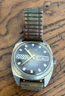Vintage Aseikon Super 23  early Seiko  Date Hand Wind Men   s Watch Working Rare