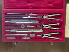 Vintage Riefler E20 13pc Engineering Drafting Tool Set In Original Case Complete