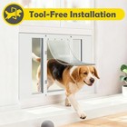 Dog Door For Window  Aluminum Frame Window Pet Door