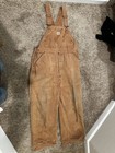 Vintage Carhartt 1930s 40s Overalls Bib Heart Tag Union Made In Usa Sanforized  