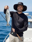 Men s Upf 50  Sun Shirt Long Sleeve Fishing Shirt Uv Protection Hoodie Rashguard