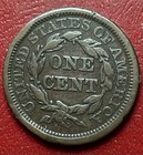 1845 Braided Hair Large Cent  Free Shipping