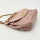 Chanel Pre-owned 2019 Quilted Calfskin Curved Flap Crossbody Bag