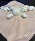 Blankets   Beyond Bunny Rabbit Pink White Lovey Baby Security Blanket Rose Soft