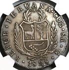 1828 Ngc Xf 40 Peru Cuzco 8 Reales Standing Liberty Silver Coin  23032802c 