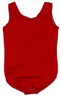 Motionwear Leotard Leo Bodysuit Tank Deep Red Matte Stretch Nwt New Girl M 6 7