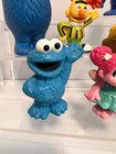 Sesame Street Lot Of 9 Figures Large Cookie Monster Rosita Zoe Abby Oscar Grover