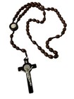 12 X Wholesale Saint Benedict Wooden Rosary Prayer Beads Men Jerusalem  Memorial