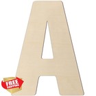 Large Wooden Greek Letter Alpha 12in Unfinished Wood Craft