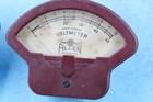 Two Vintage Allen Volt And Ammeter Gauges Bakelite Case