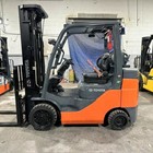2020 Toyota 8fgcu30 6000lb Used Forklift Triple Mast Sideshift 3052 Hours