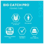 Intex Big Catch Pro Inflatable Fishing Float Tube Set W oars  Pump   Rod Holders