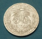 1945 Mexico 50 Centavos Silver Brilliant Uncirculated